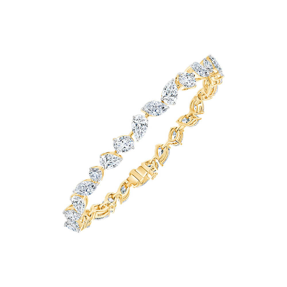 Mixed Cut Alternating Tennis Bracelet