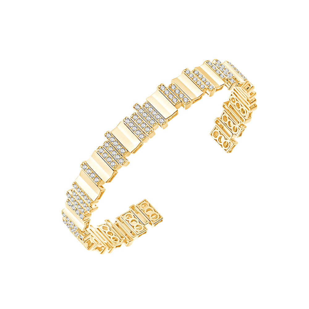 Baguette Cluster Oval Bracelet