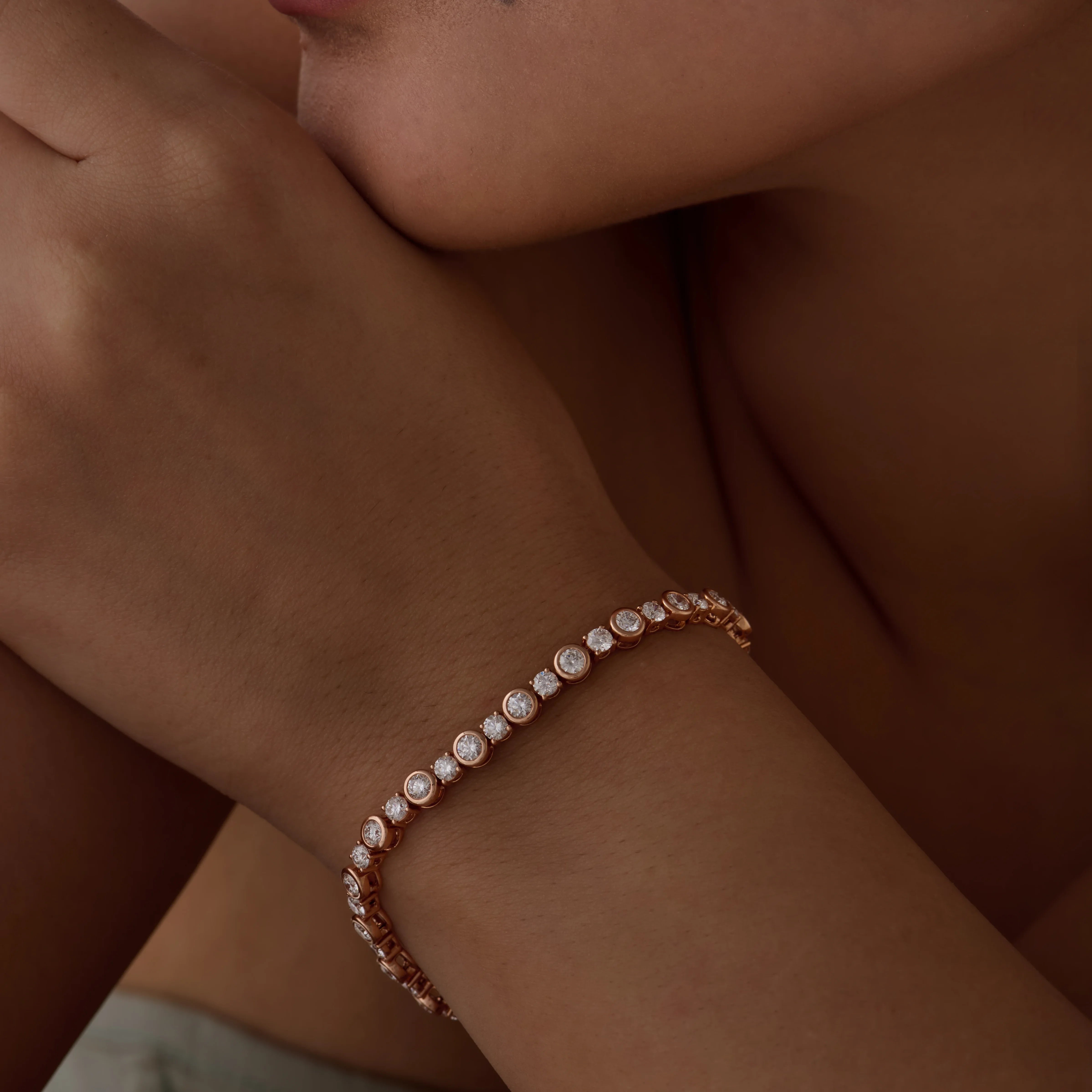 26 Carat Brilliant Cut Alternating Tennis Bracelet