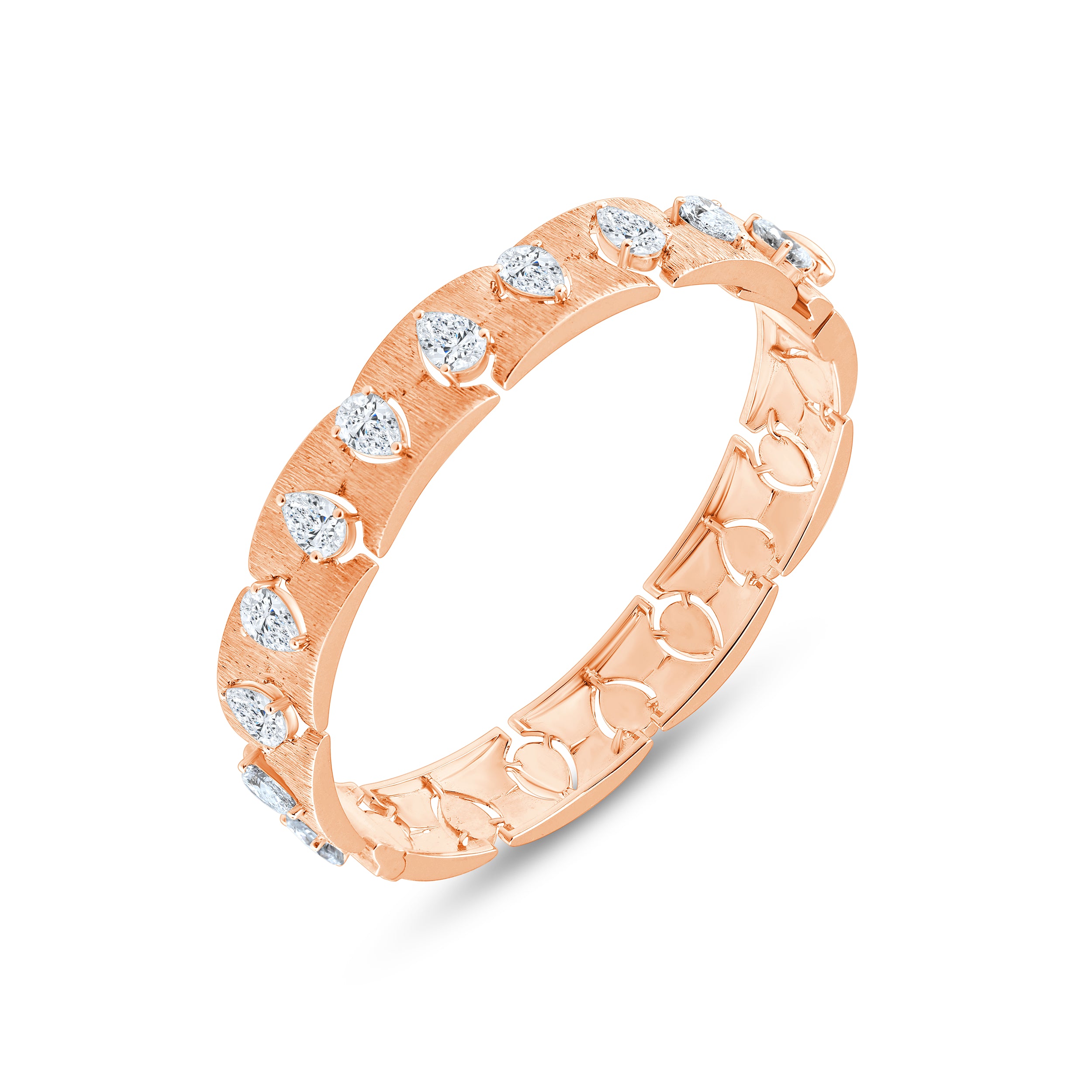 Pear Cut Station Bracelet