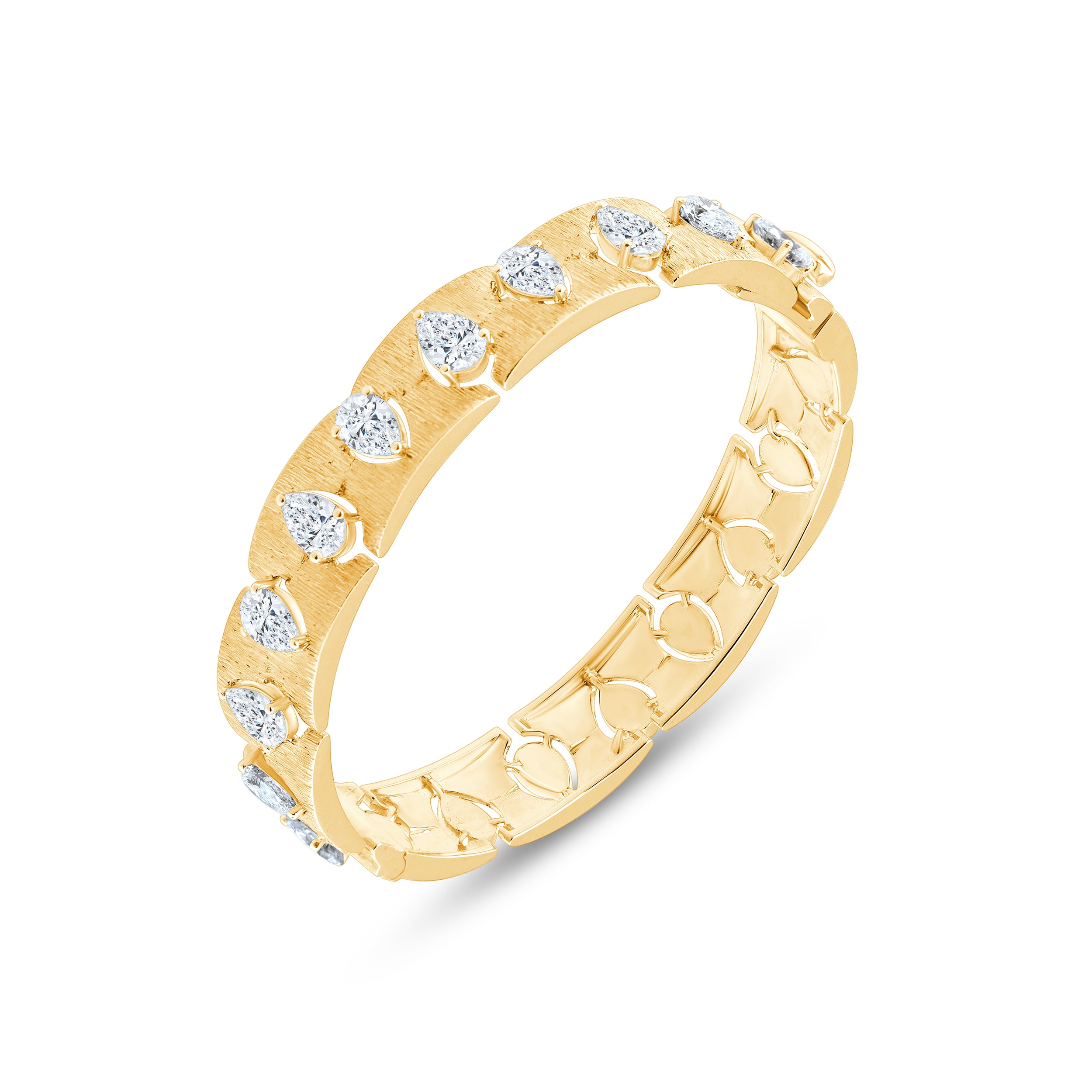 Pear Cut Station Bracelet