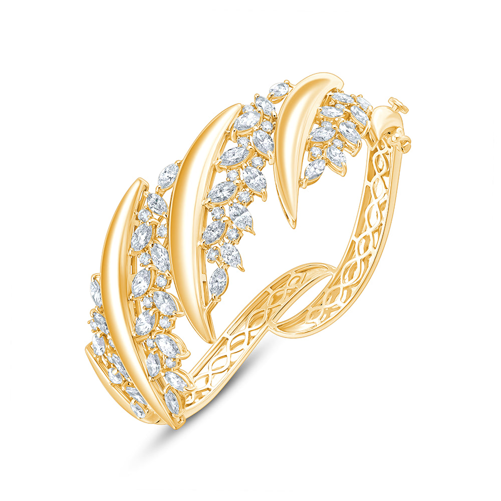 Marquise Cut Blade Motif Bracelet