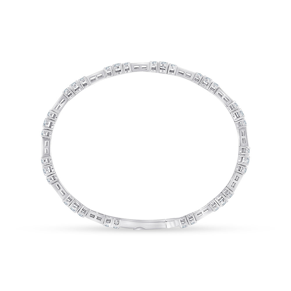 Brilliant Cut Bar Link Bracelet