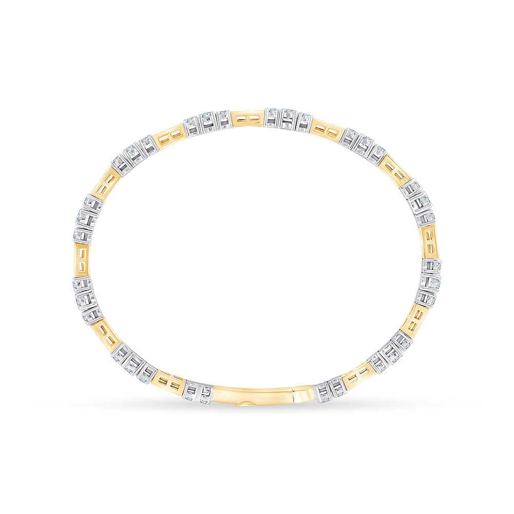 Brilliant Cut Bar Link Bracelet