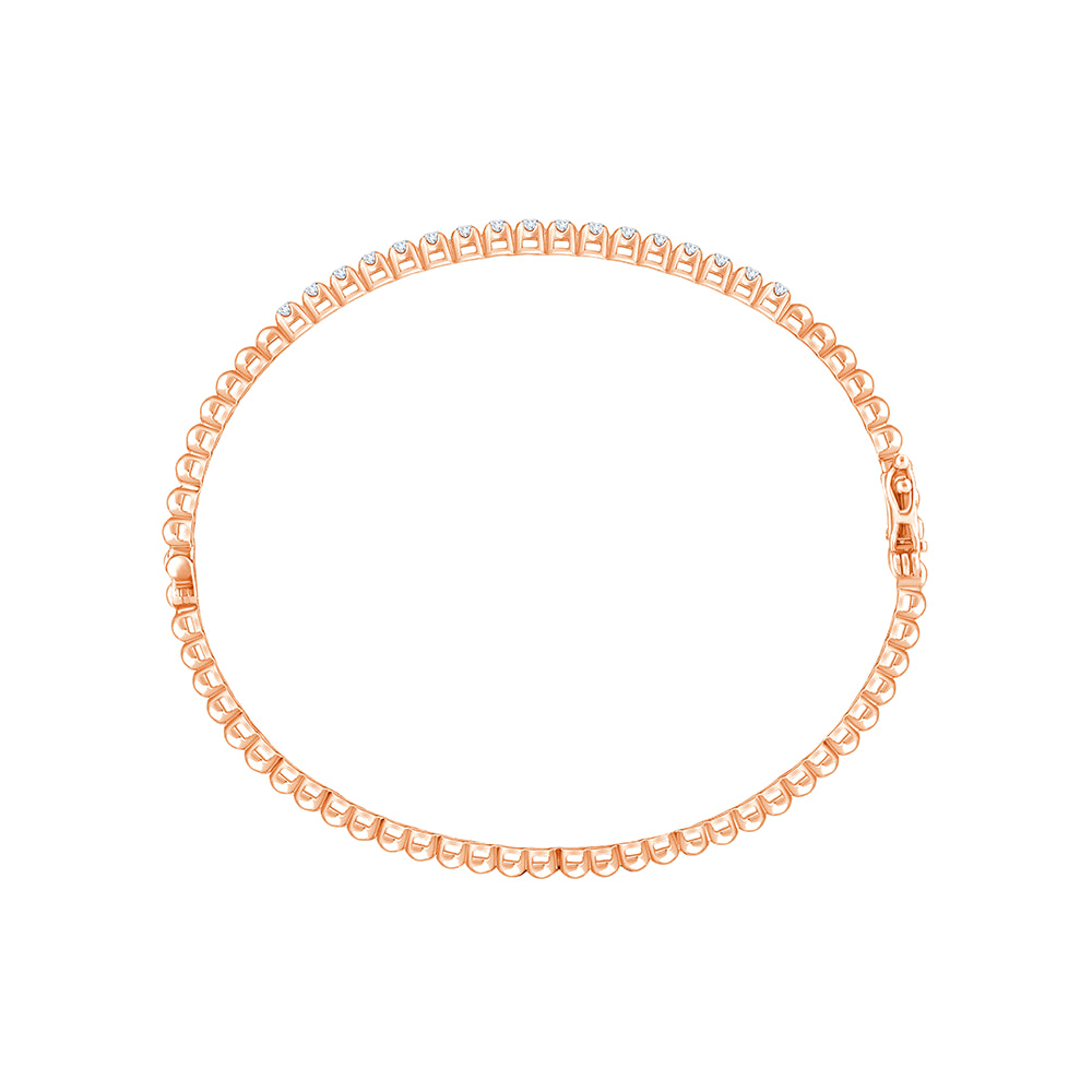 Brilliant Cut Beaded Bracelet