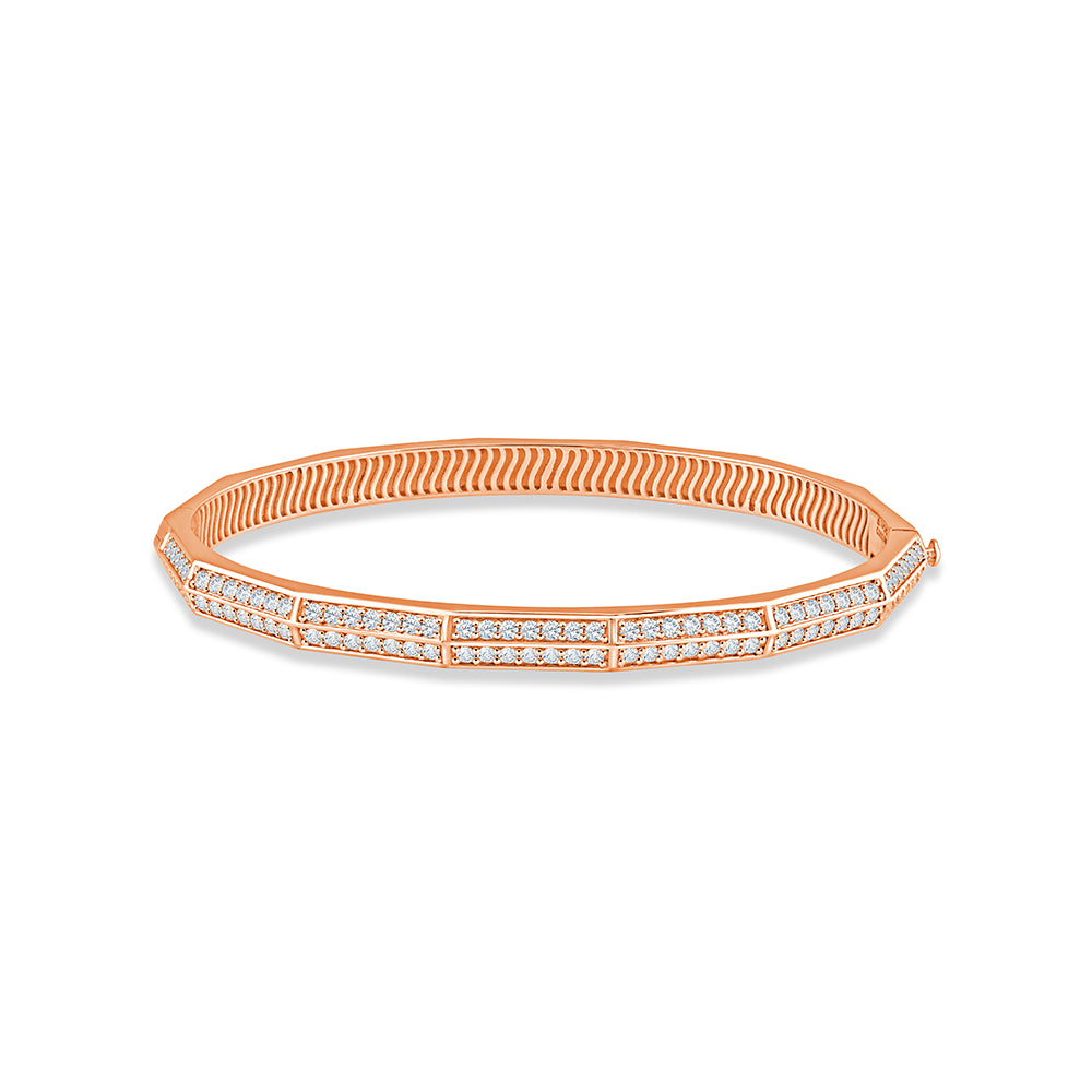 Brilliant Cut Double Row Bracelet