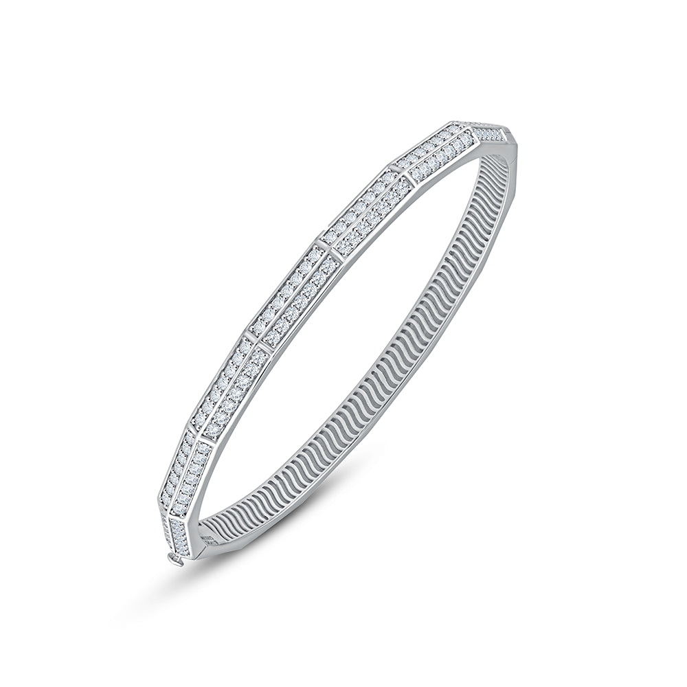 Brilliant Cut Double Row Bracelet
