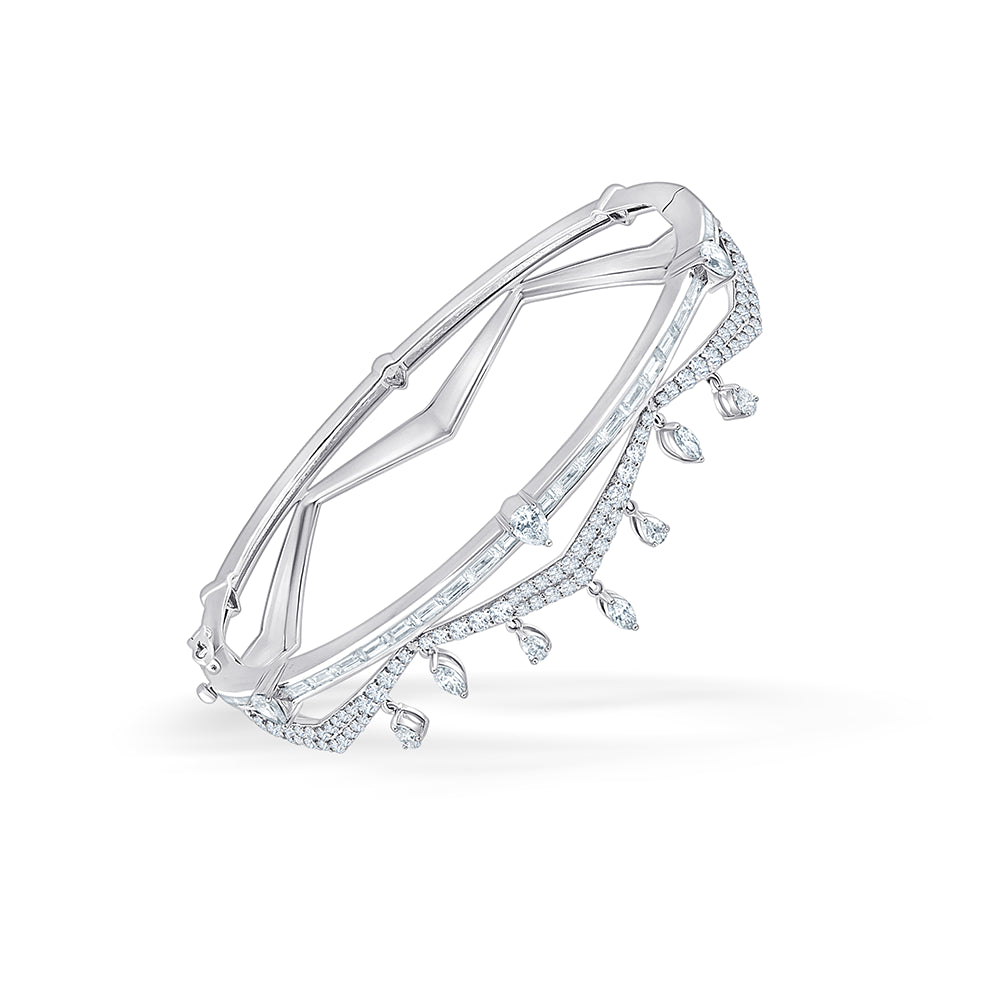 Baguette Marquise Cut Fringe Bracelet