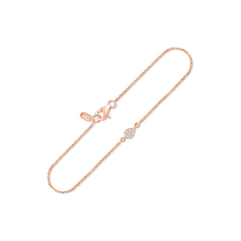 Brilliant Cut Pear Motif Bracelet