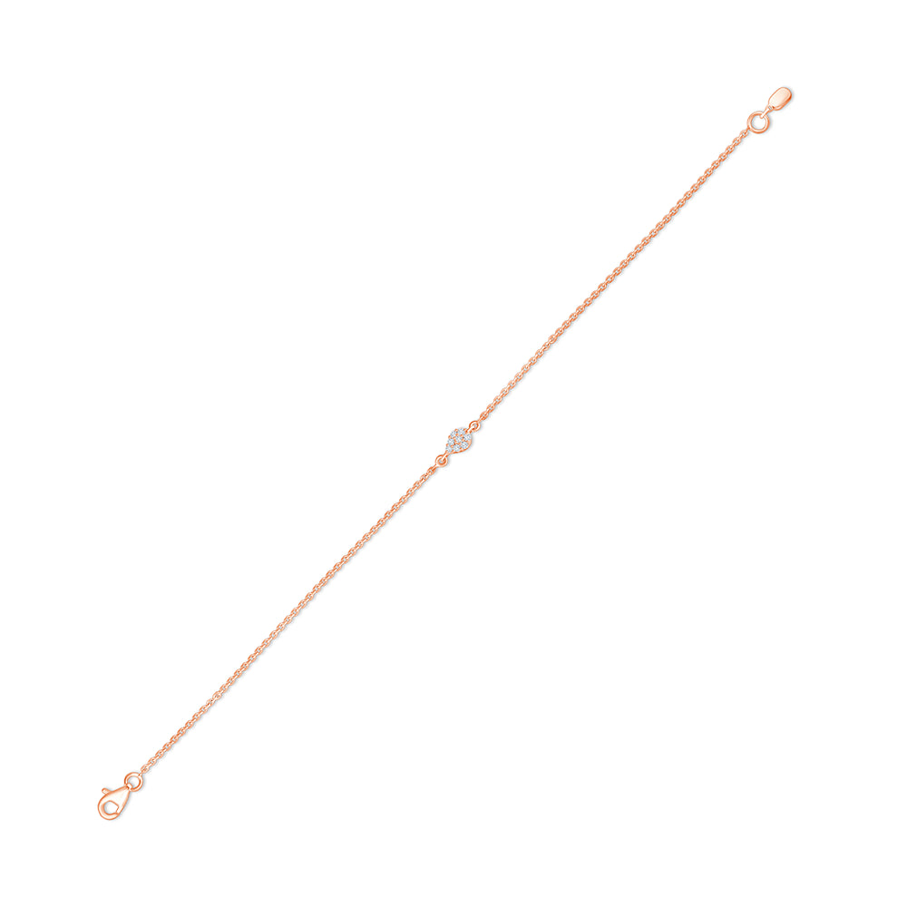 Brilliant Cut Pear Motif Bracelet