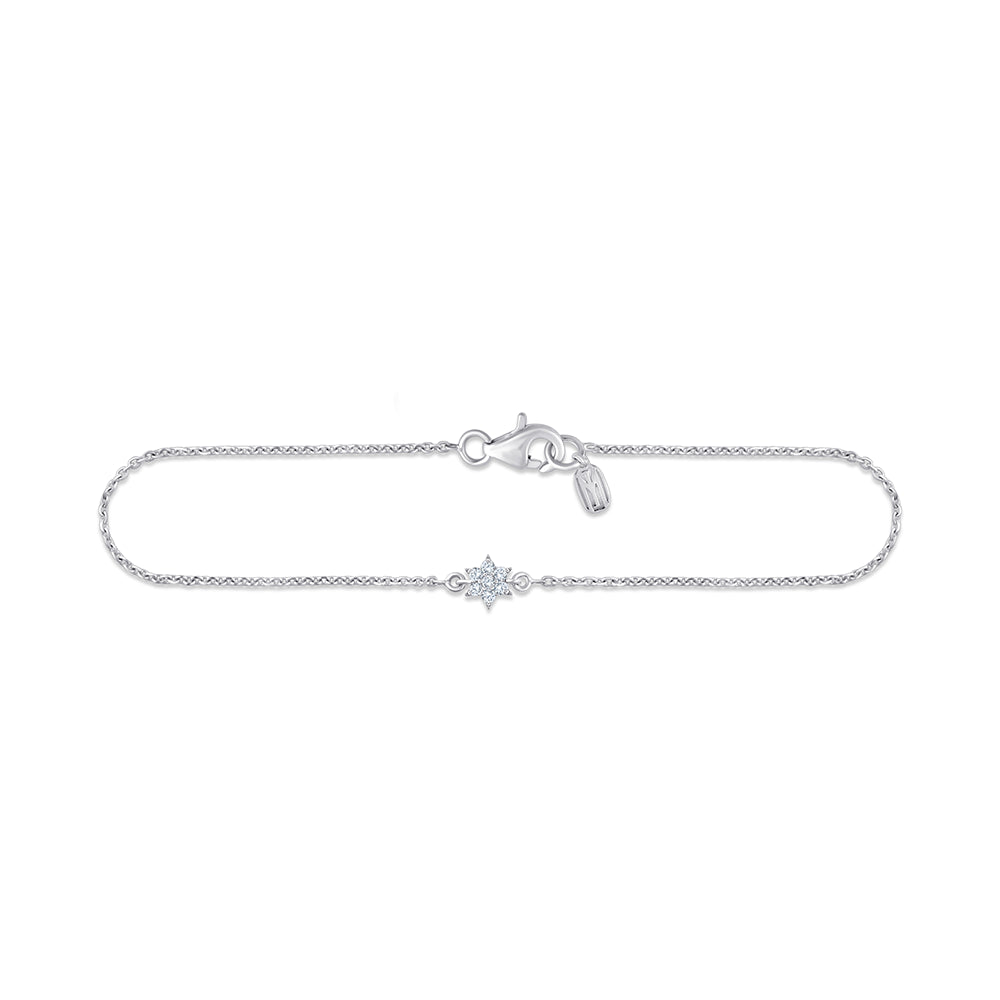 Brilliant Cut Star Chain Bracelet
