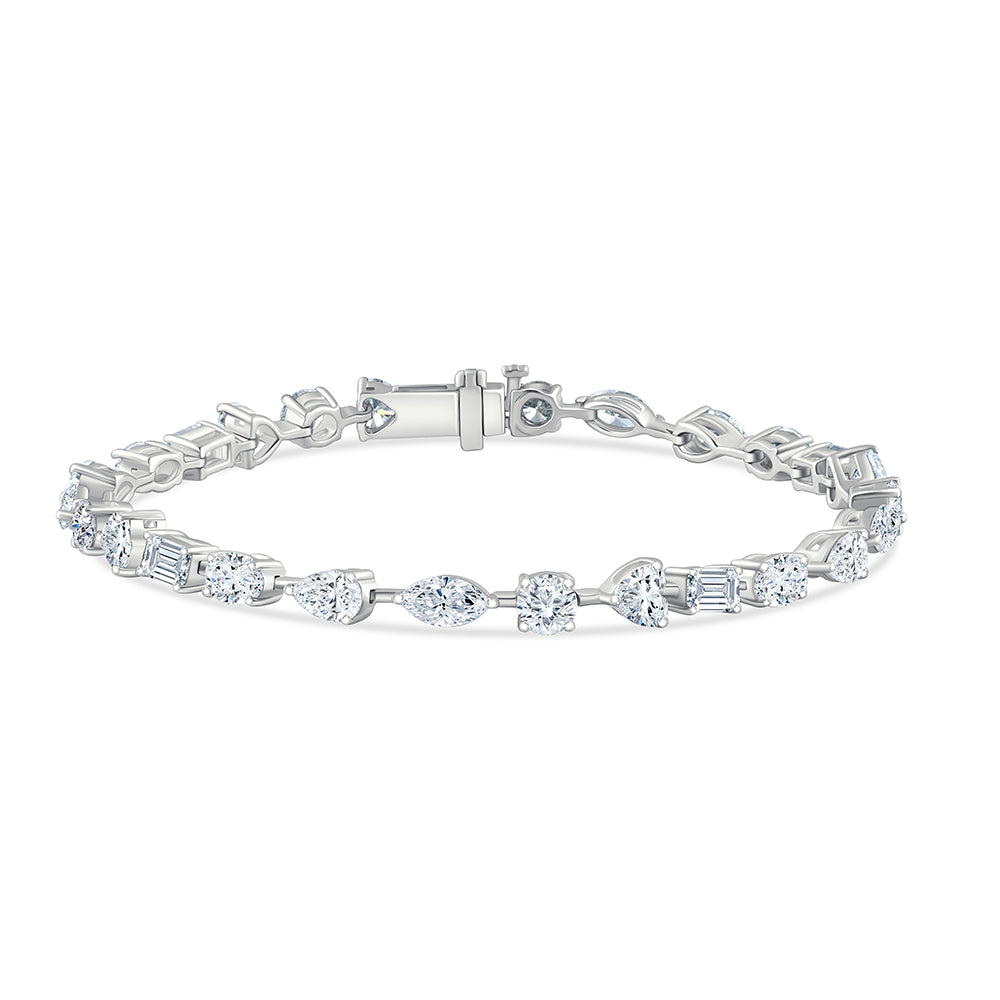 Mixed Cut Line Bracelet