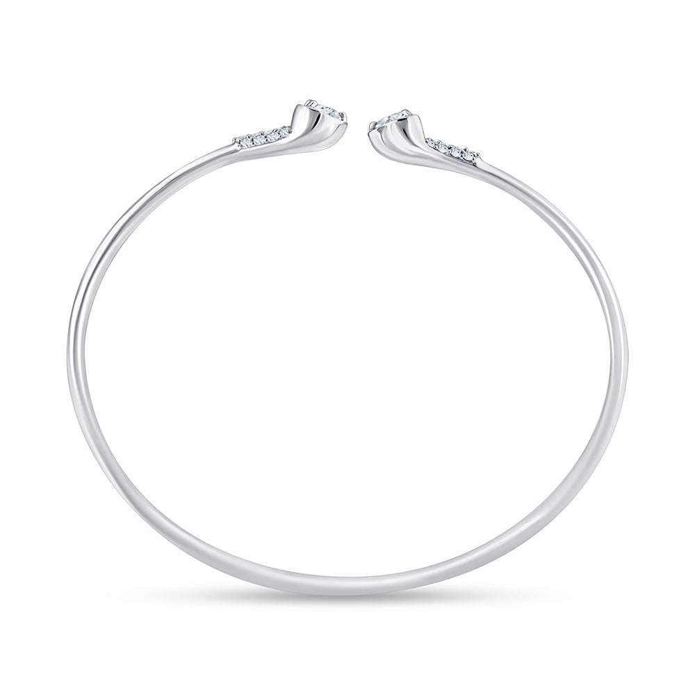 Heart Cut Open Tube Bracelet