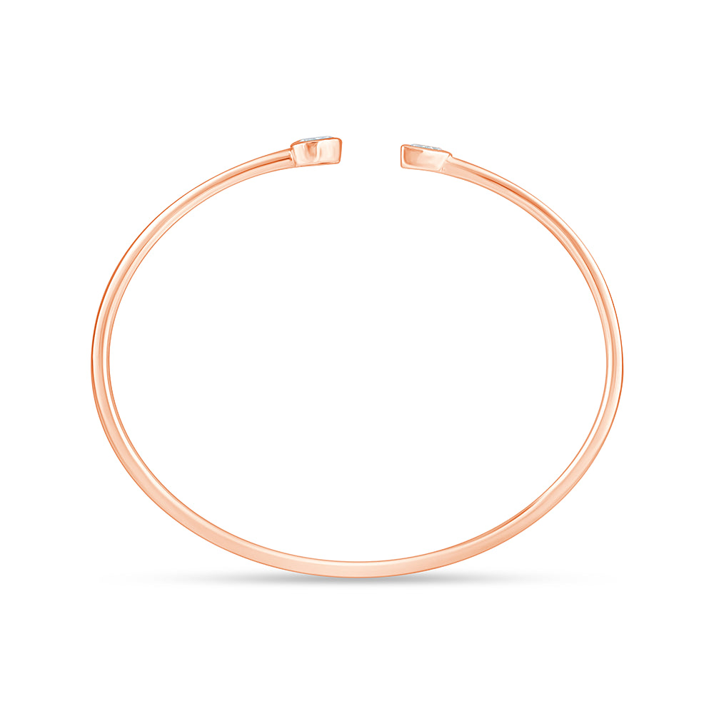 Oval Pear Cut Open Bracelet