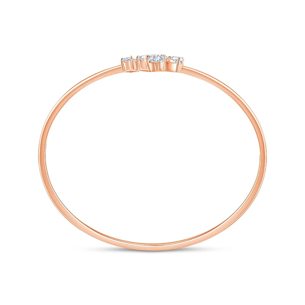 Mixed Cut Open Bracelet