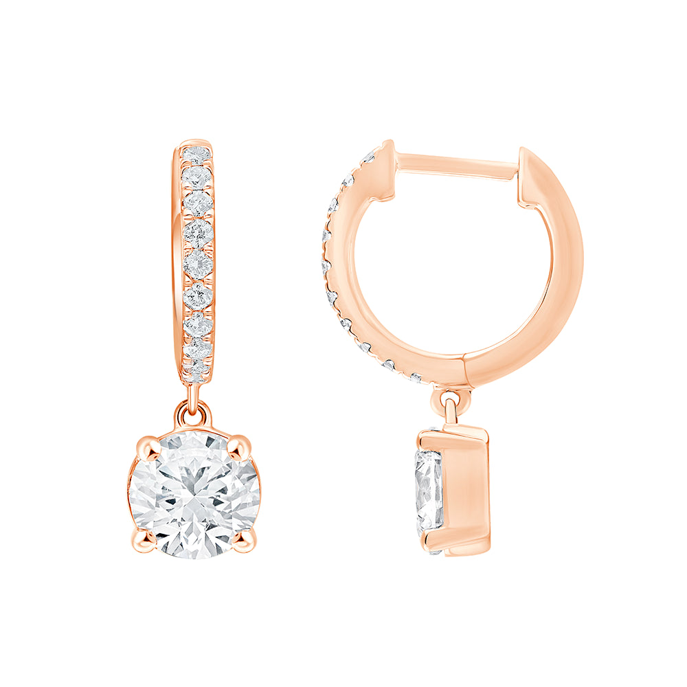 Brilliant Cut Mini Dangler Earrings