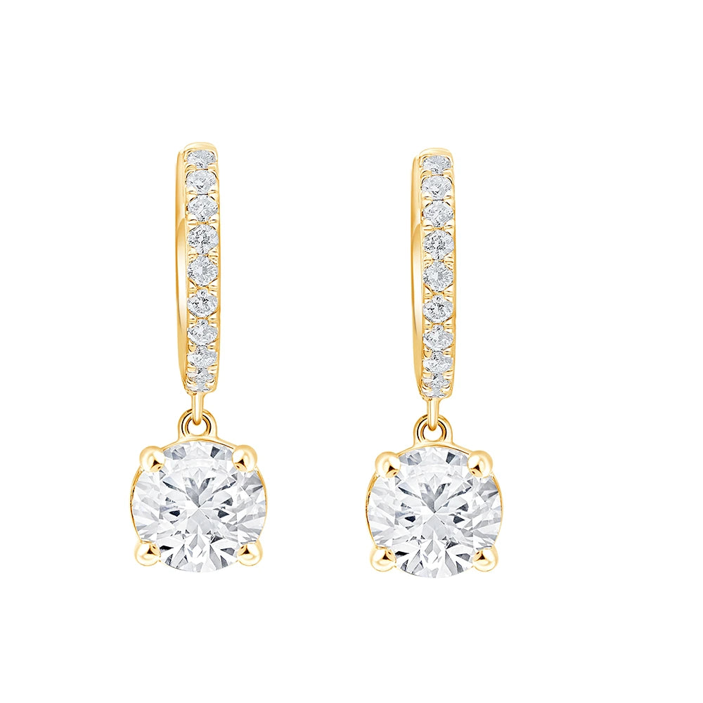 Brilliant Cut Mini Dangler Earrings