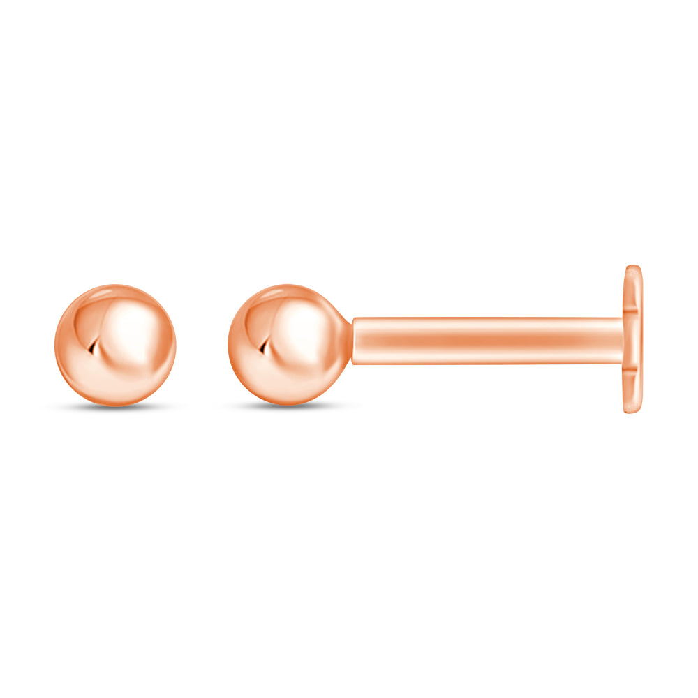 Ball Flatback Stud Earrings