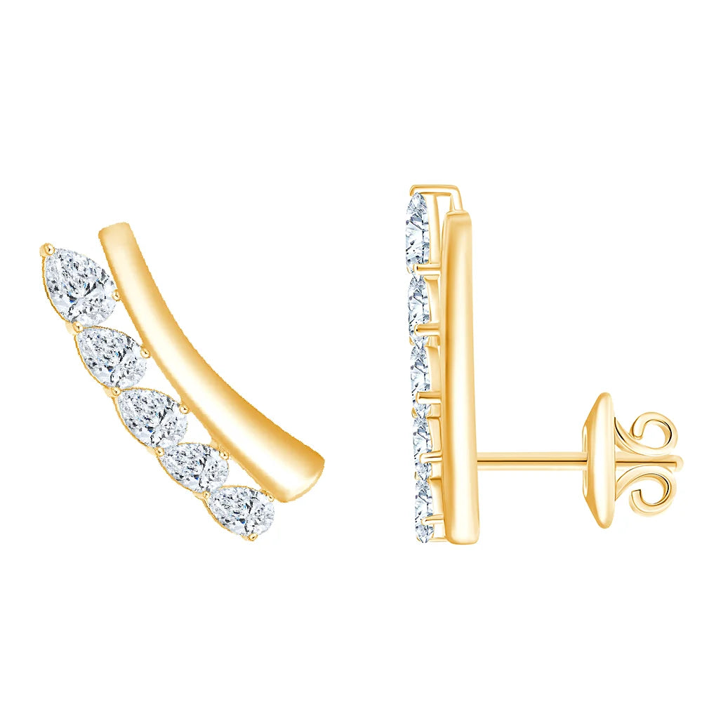 Pear Cut Line Ear Crawlers