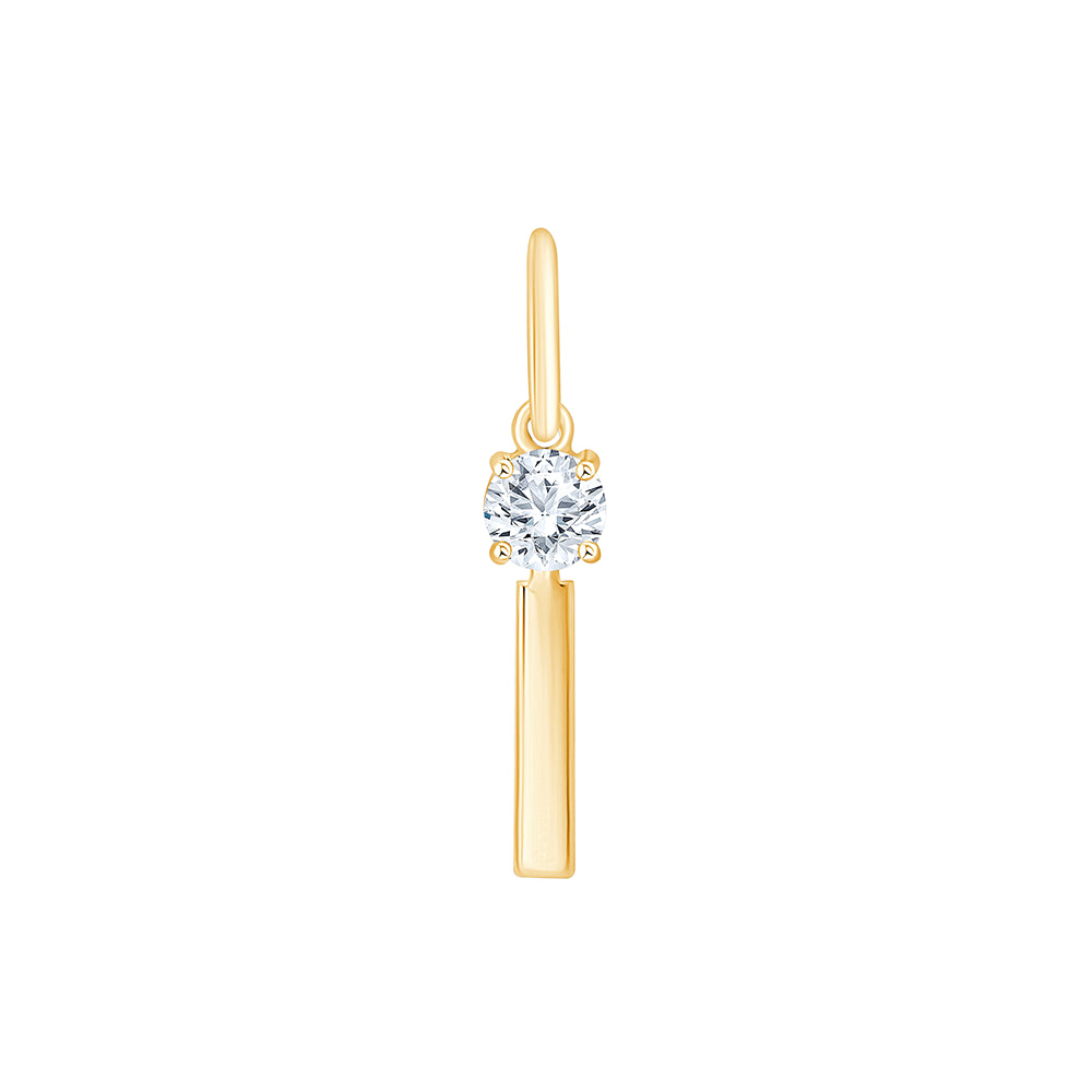 Brilliant Cut Initial I Pendant