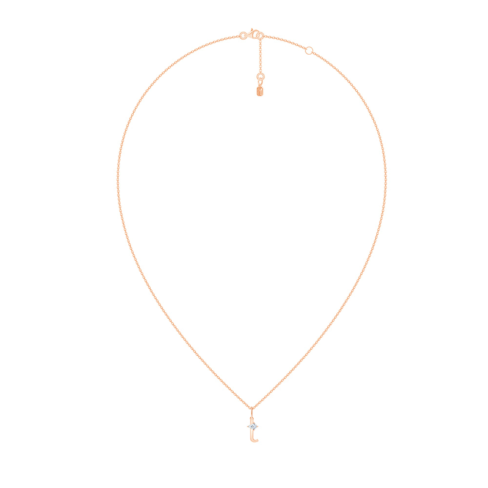 Kite Cut Initial T Pendant