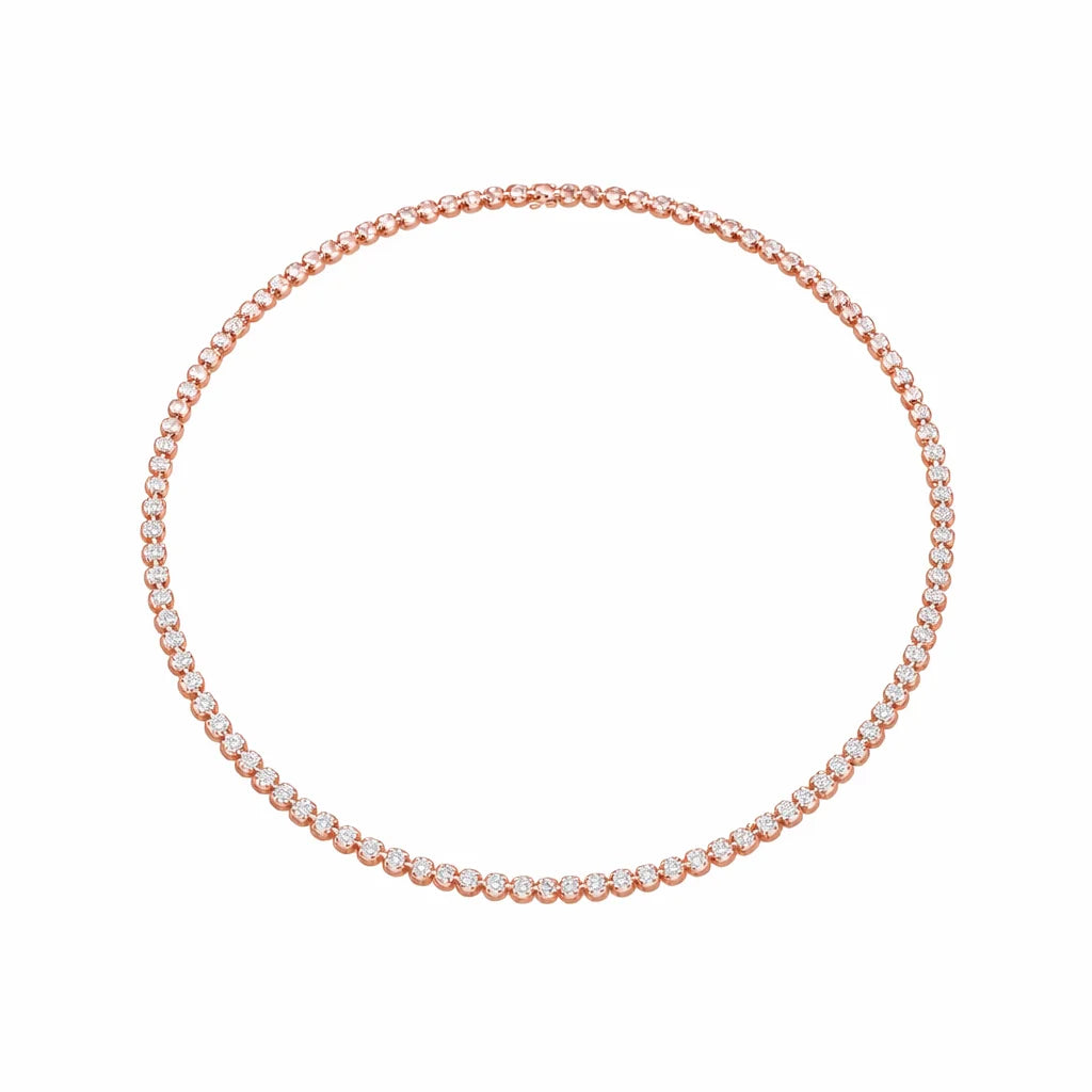 Brilliant Cut Tennis Necklace