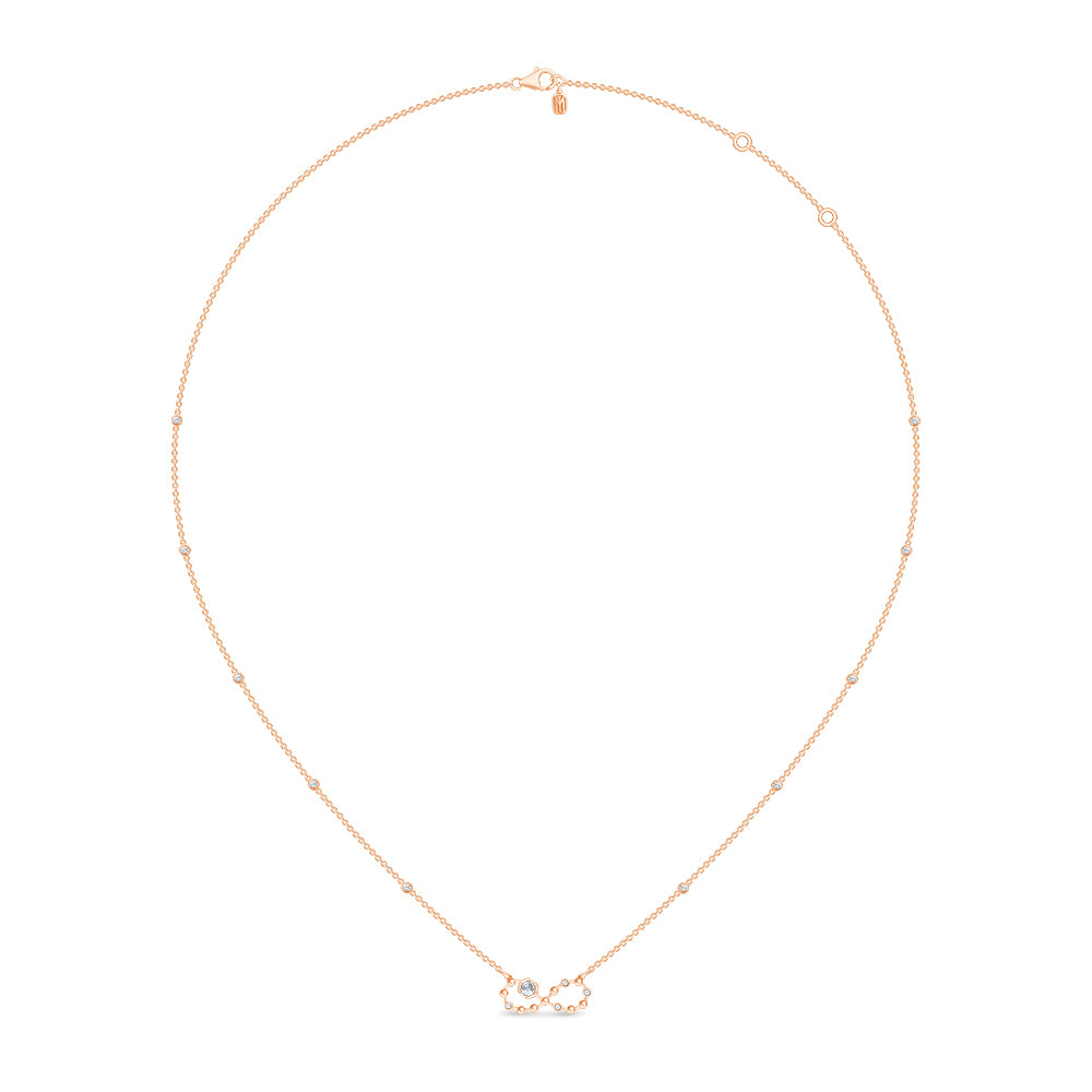 Brilliant Cut Infinity Motif Necklace