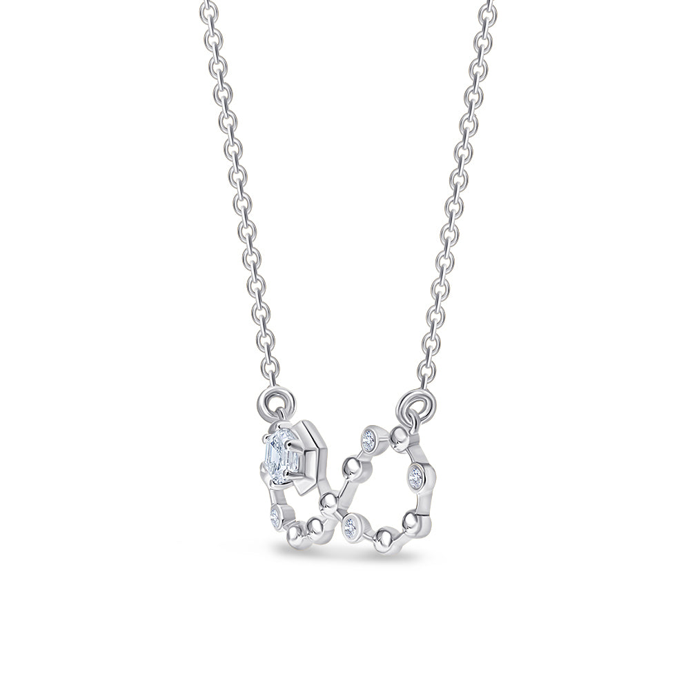 Brilliant Cut Infinity Motif Necklace