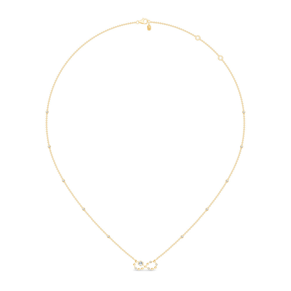 Brilliant Cut Infinity Motif Necklace