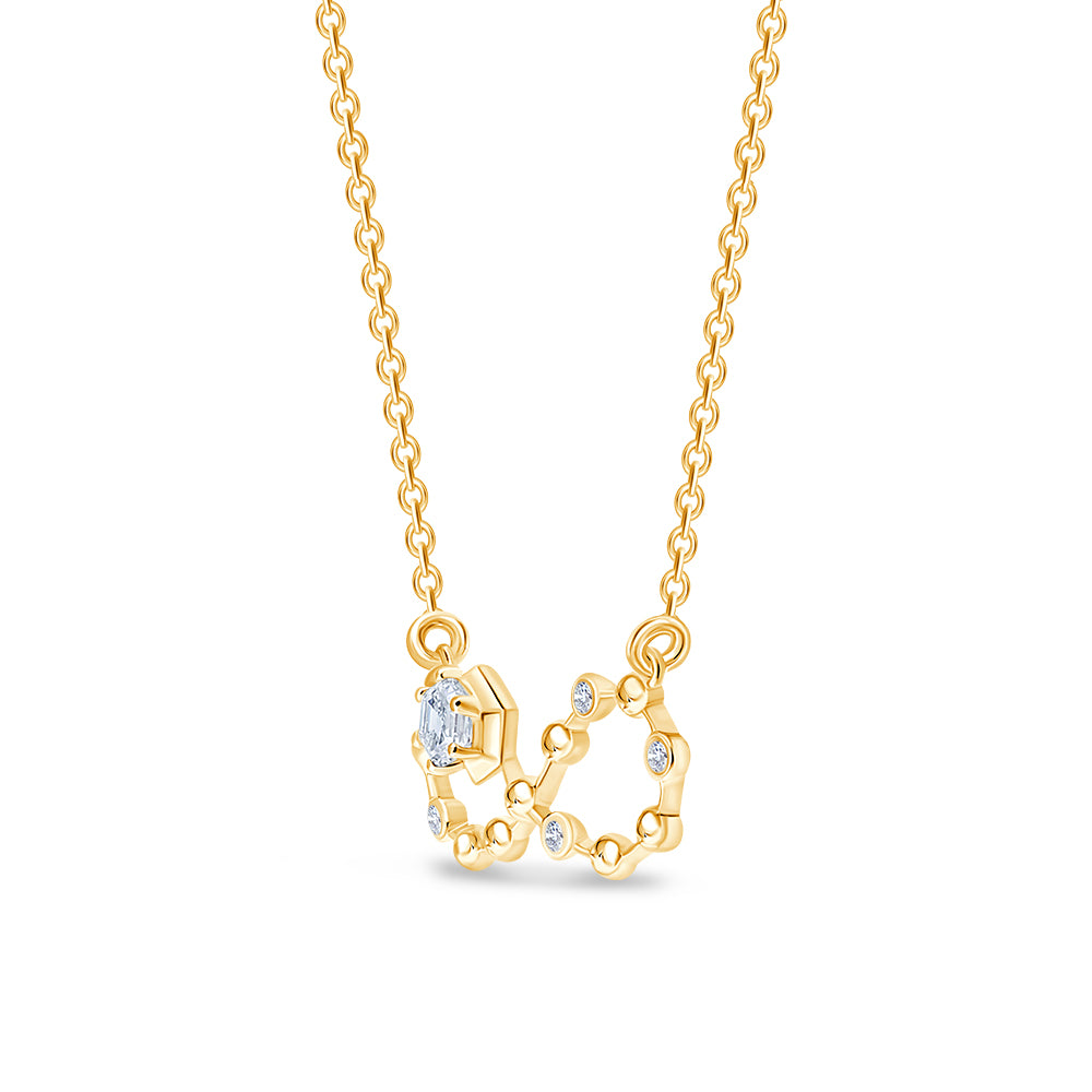 Brilliant Cut Infinity Motif Necklace