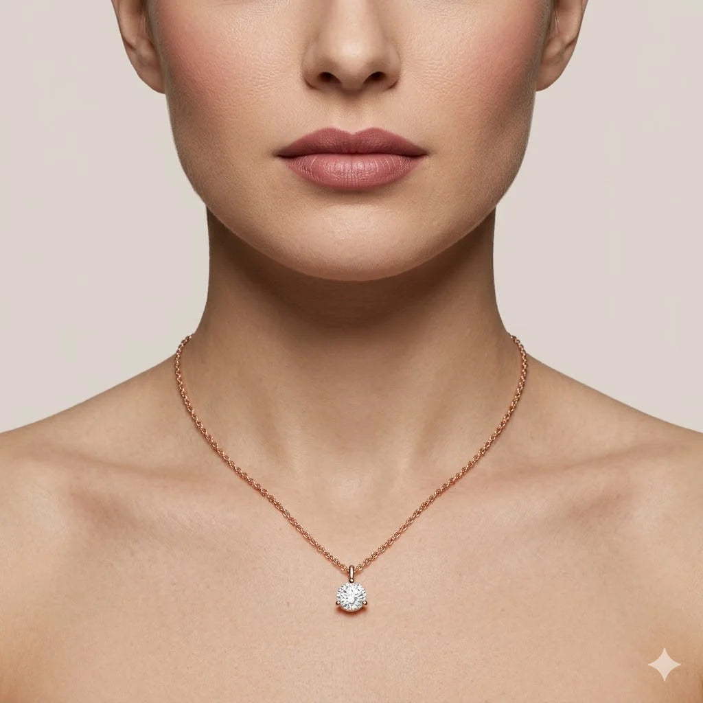 1.5 Carat Brilliant Cut Solitaire Pendant