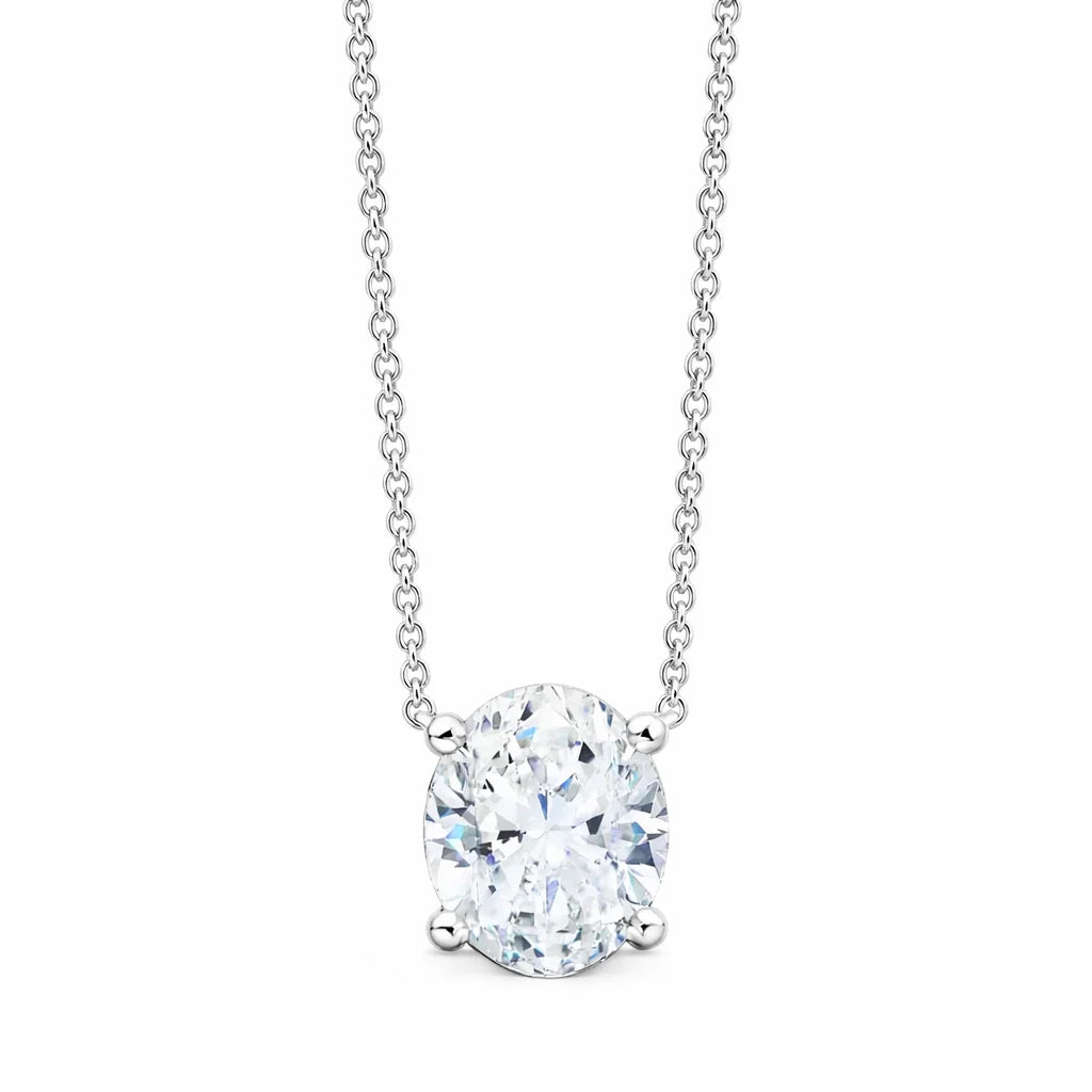 Oval Cut Solitaire Pendant