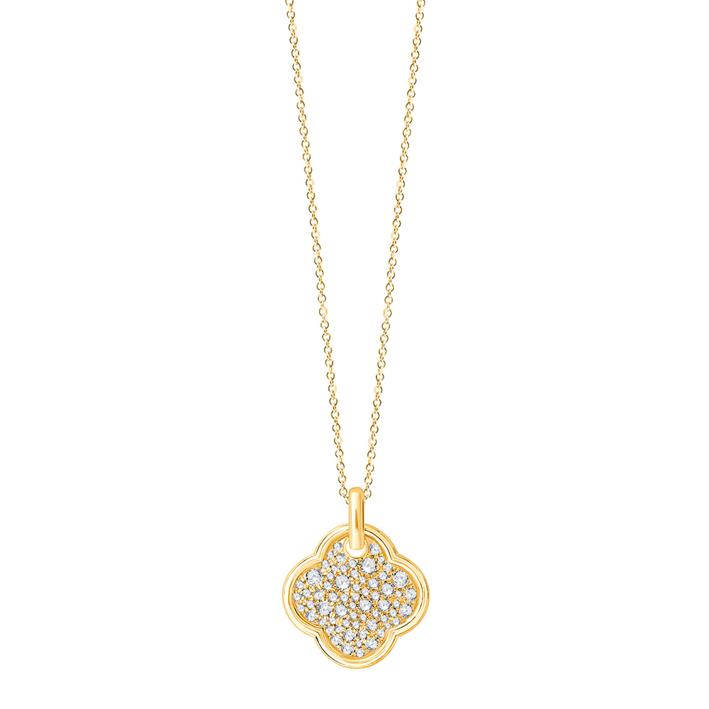 Clover Charm Pav Pendant