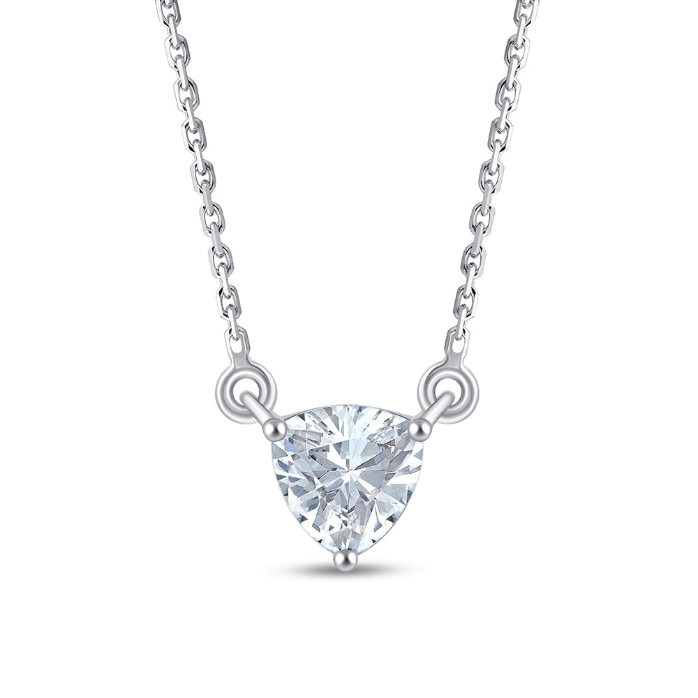 Trillion Cut Solitaire Pendant