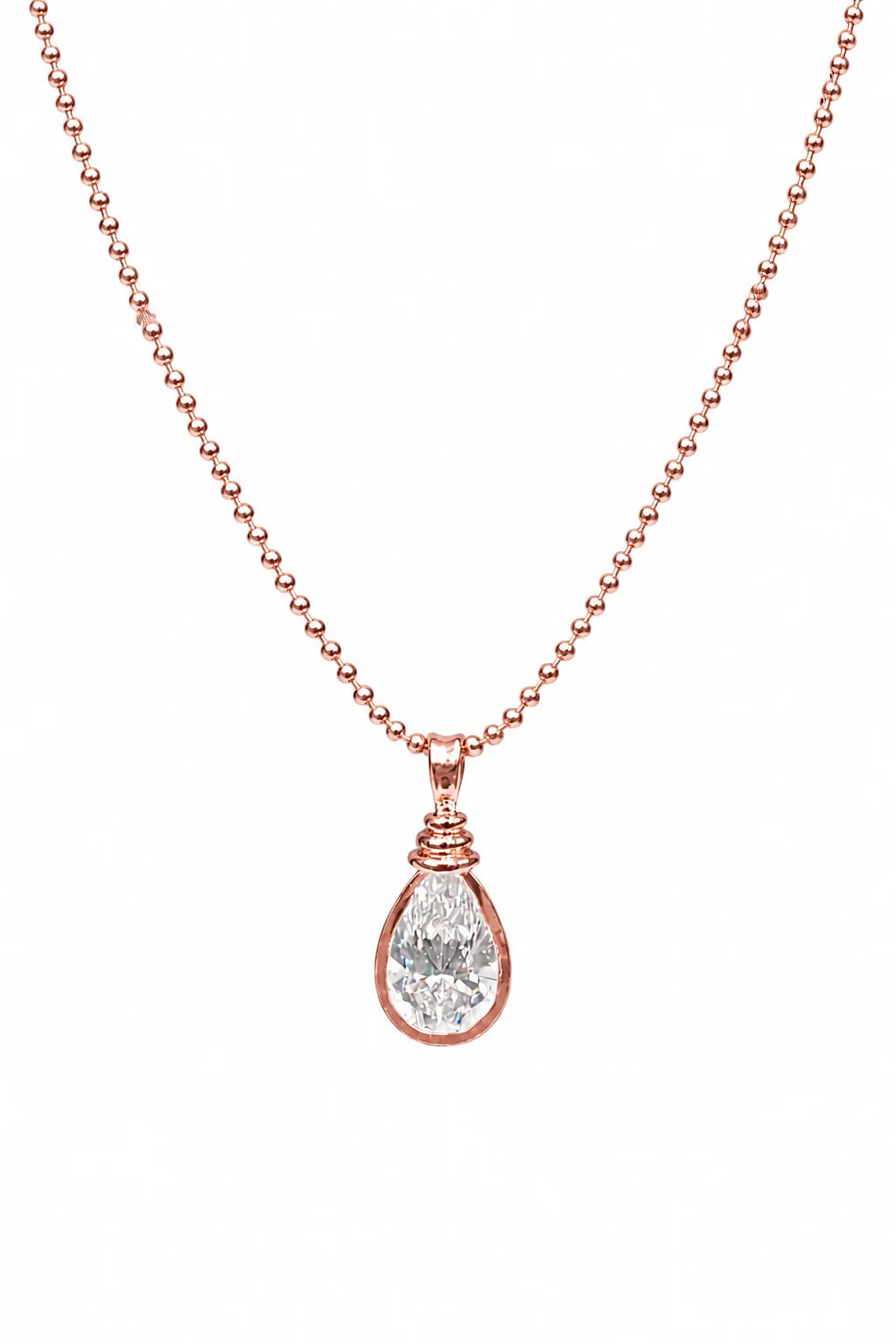 Pear Cut Solitaire Pendant