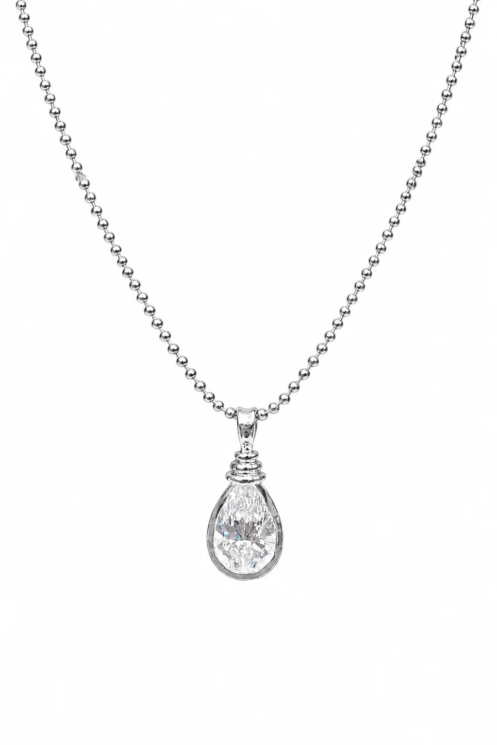Pear Cut Solitaire Pendant