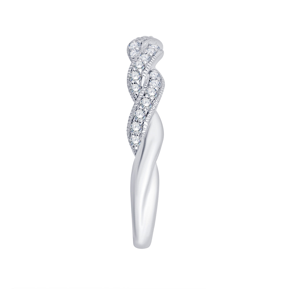 Brilliant Cut Twisted Band