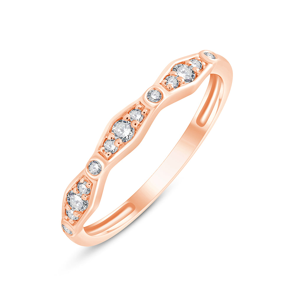 Brilliant Cut Geometric Flow Band