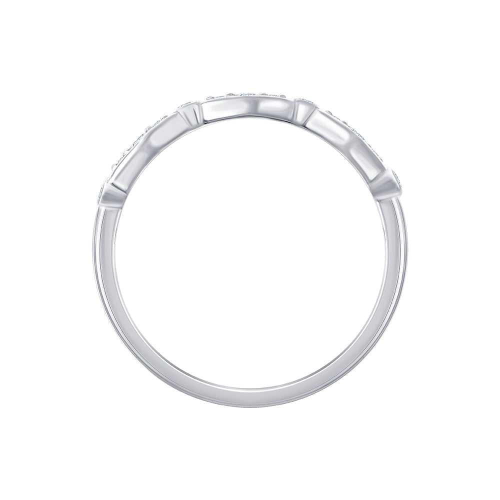 Brilliant Cut Geometric Flow Band