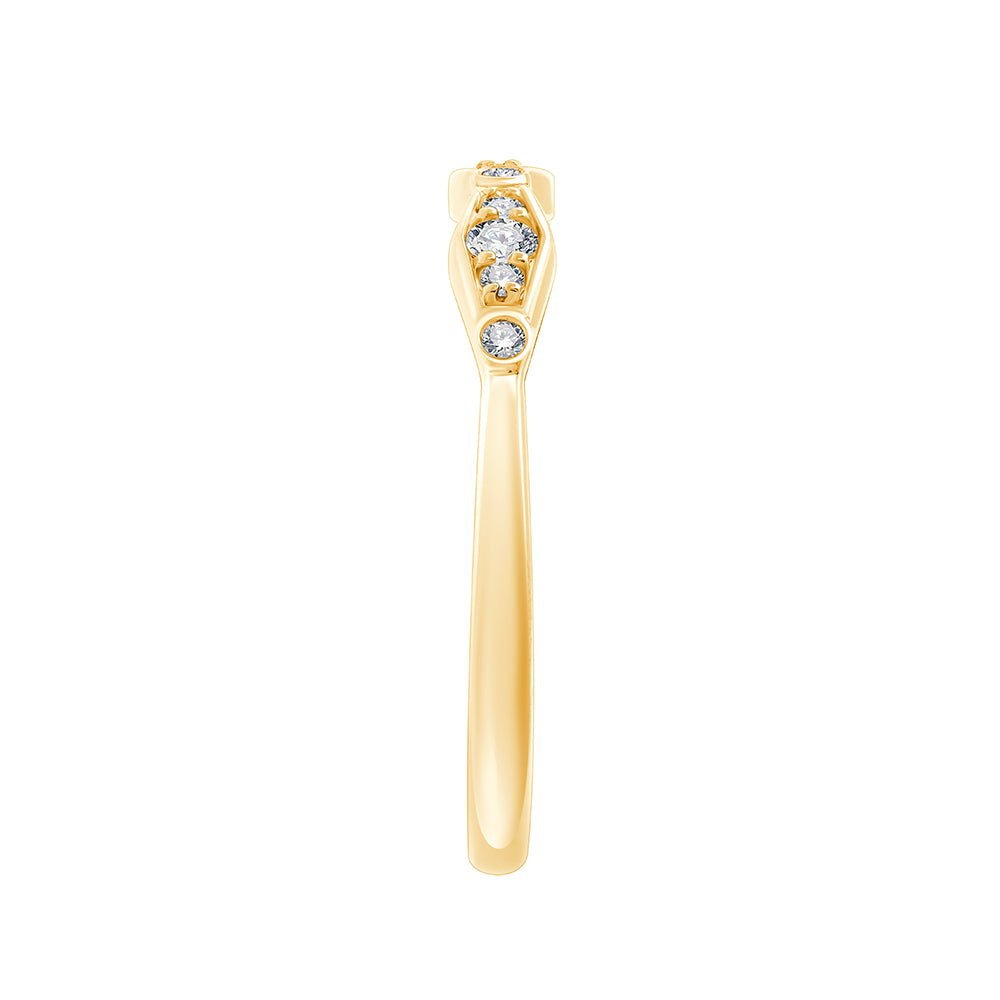 Brilliant Cut Geometric Flow Band