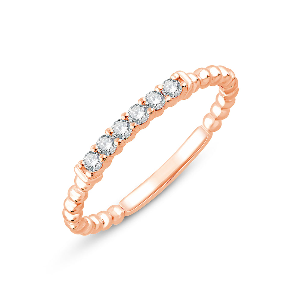 Brilliant Cut Beaded Accent Band