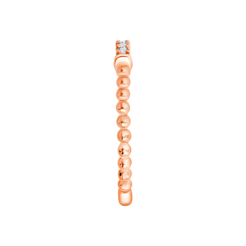 Brilliant Cut Beaded Accent Band