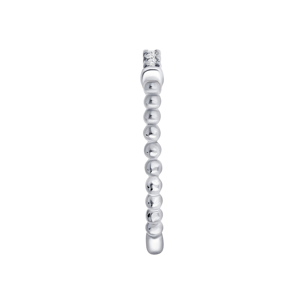 Brilliant Cut Beaded Accent Band