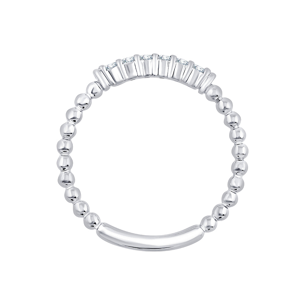 Brilliant Cut Beaded Accent Band
