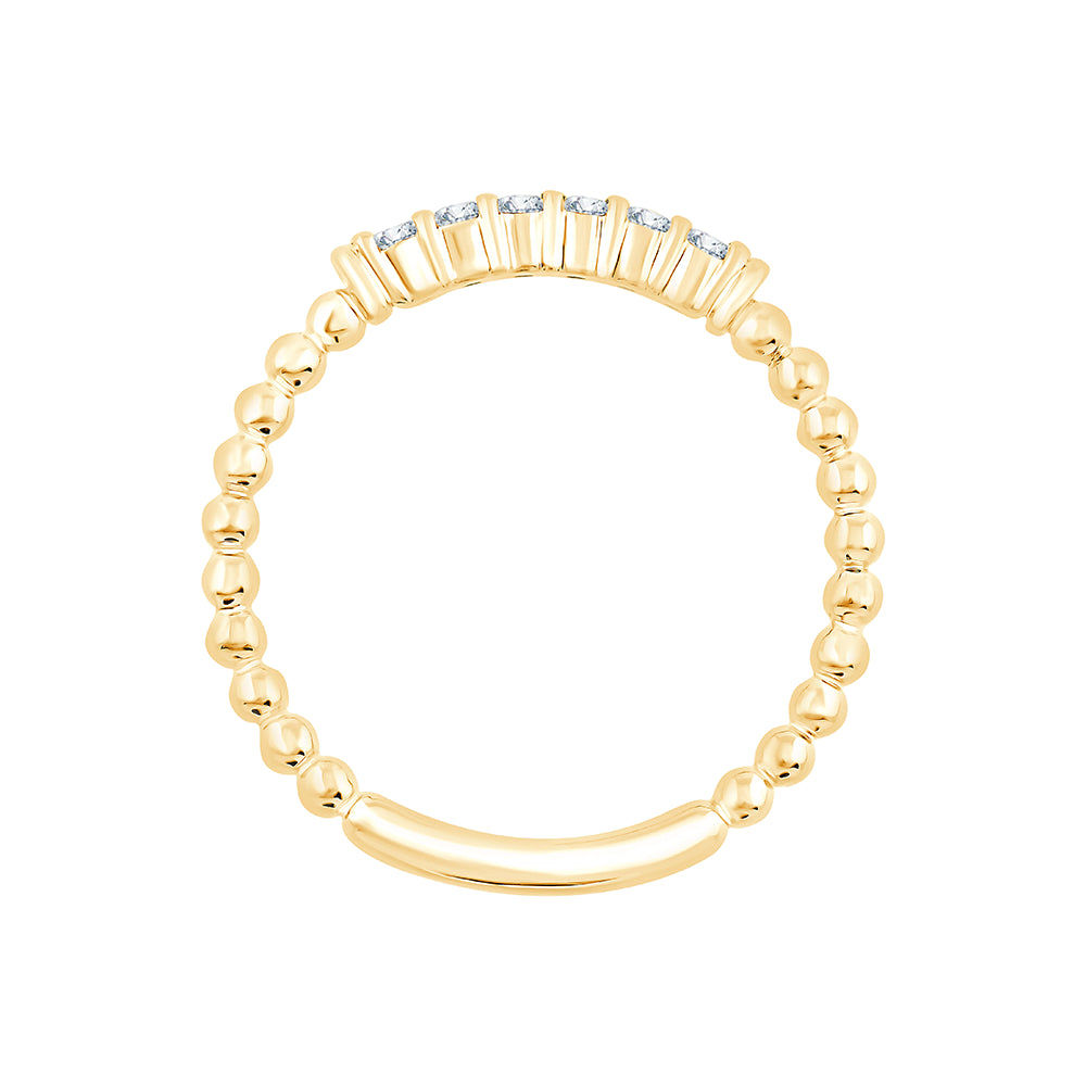 Brilliant Cut Beaded Accent Band