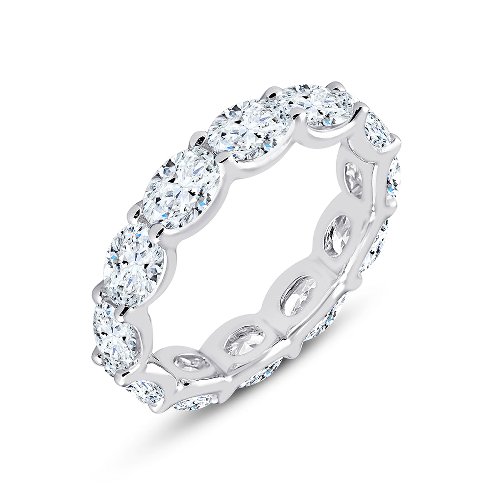 Oval Cut Eternity Band
