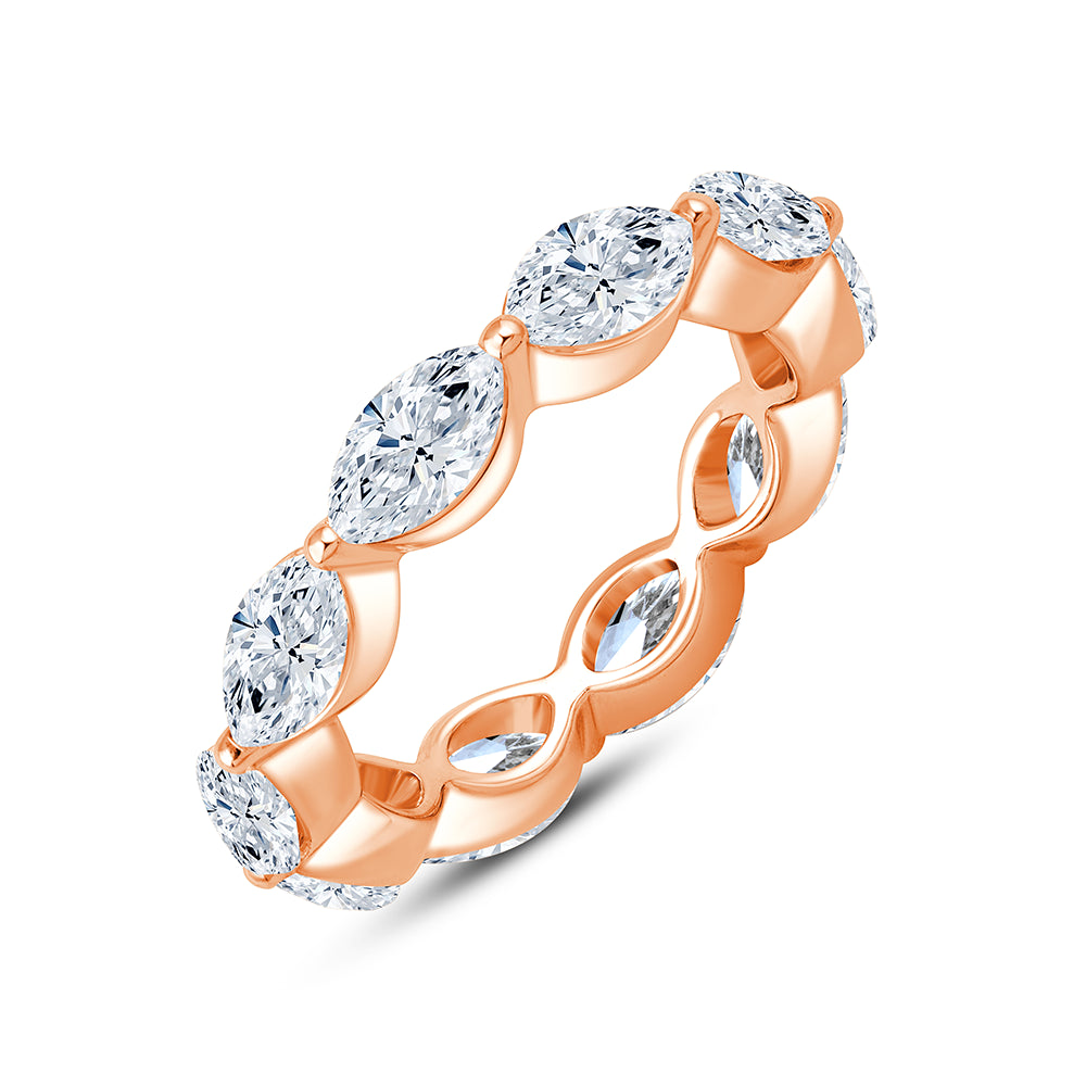 Horizontal Marquise Cut Eternity Band