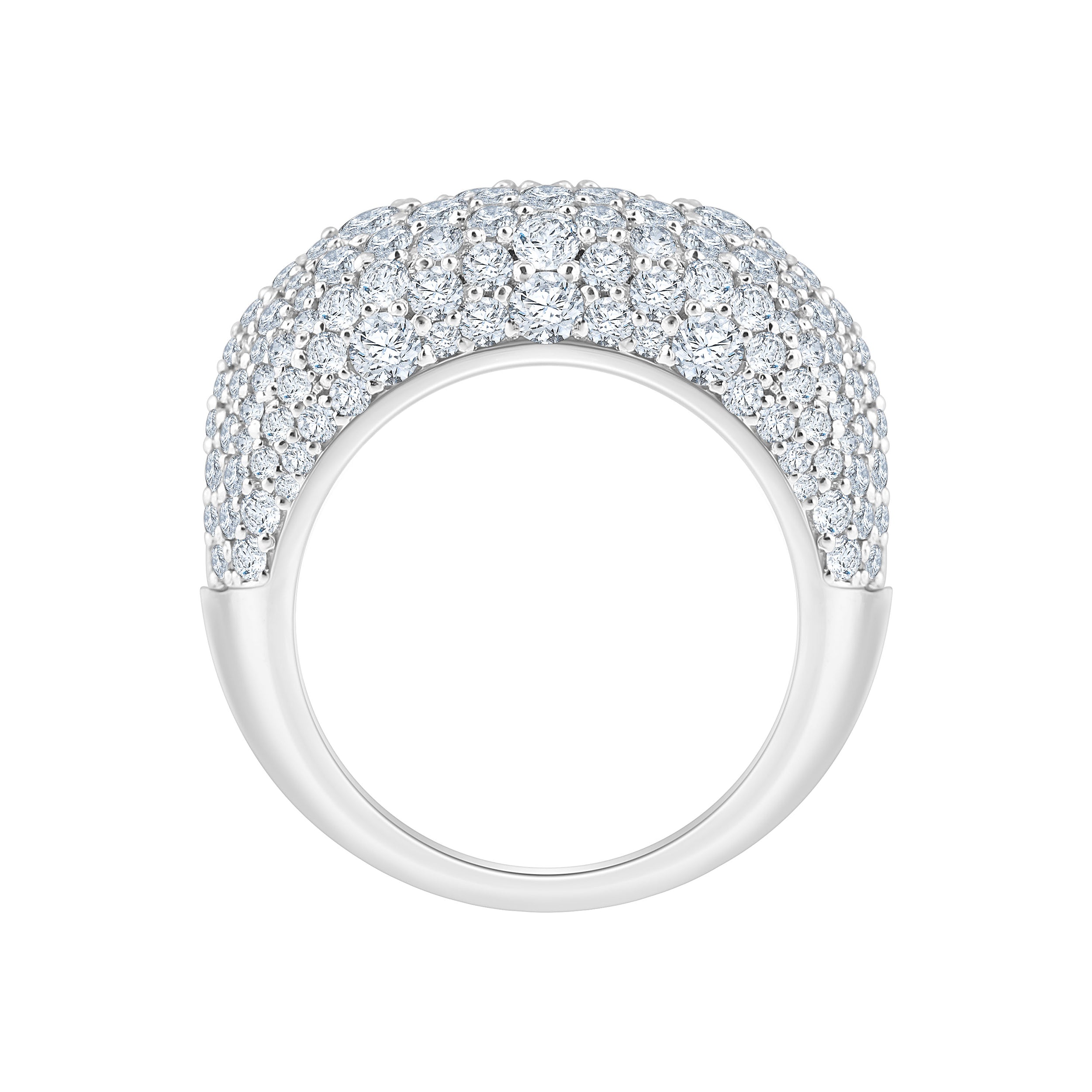 SemiPrecious Emerald Diamond Accent Statement Band