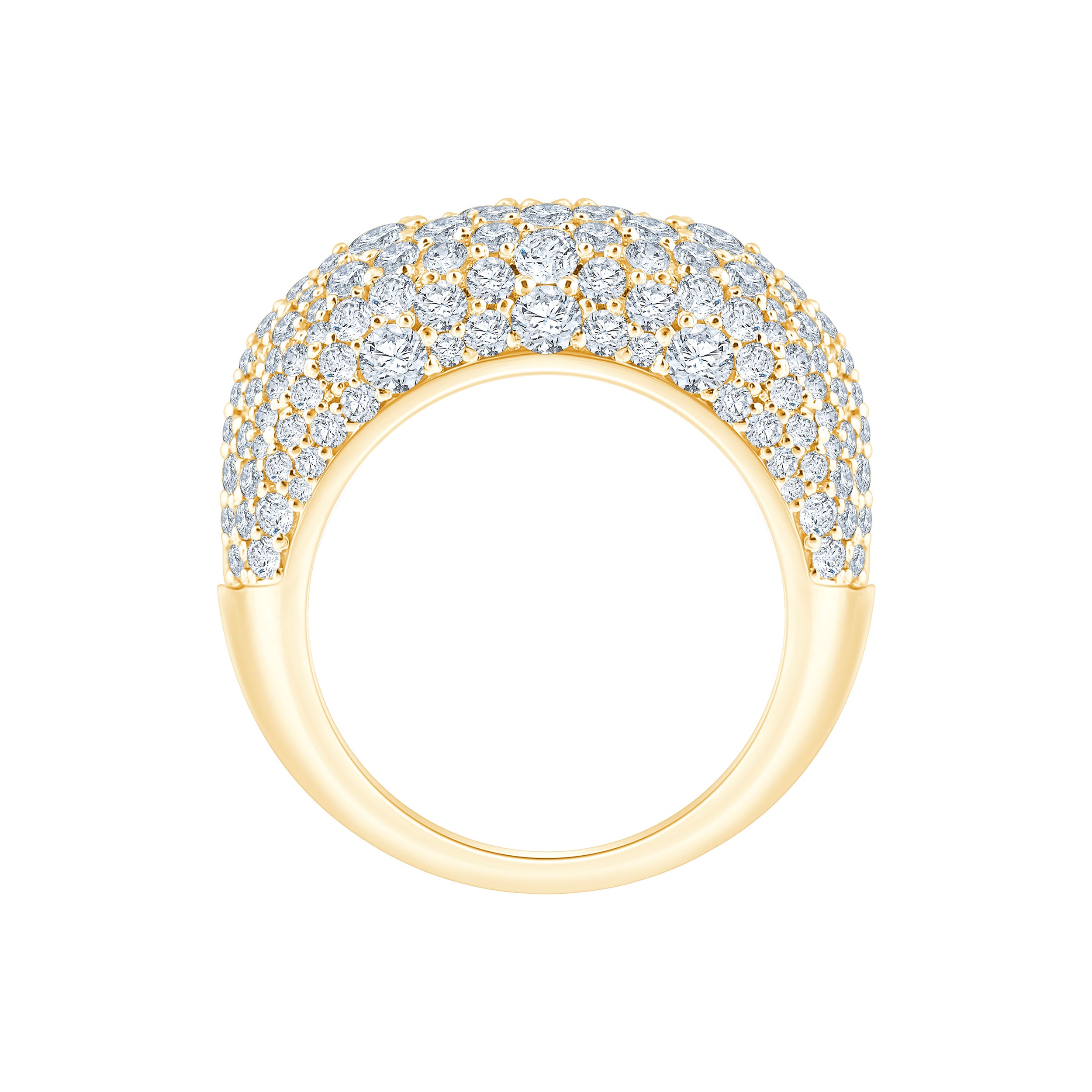SemiPrecious Emerald Diamond Accent Statement Band