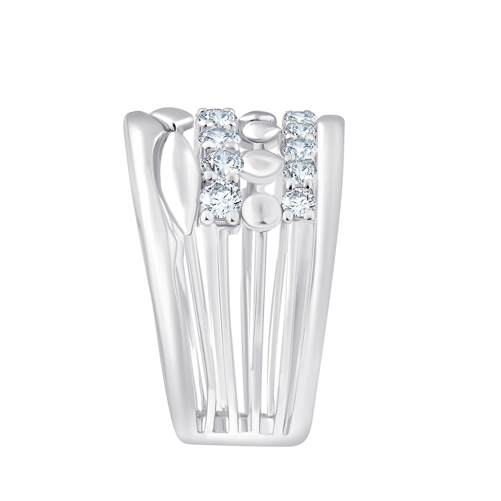 Brilliant Cut MuliRow Layered Band